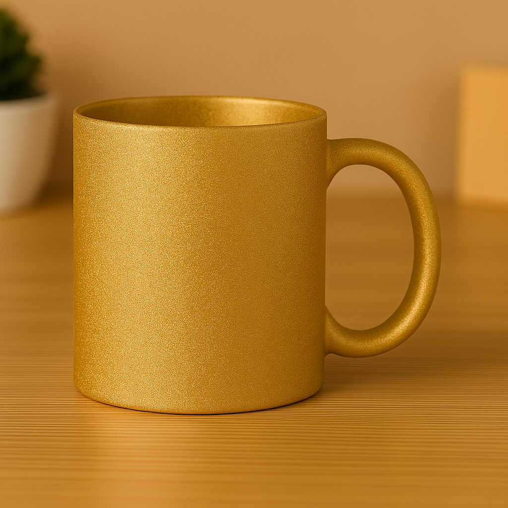 Cherish Wares Personalized Golden Glitter Mug - Premium Print | Perfect Gift for Loved Ones