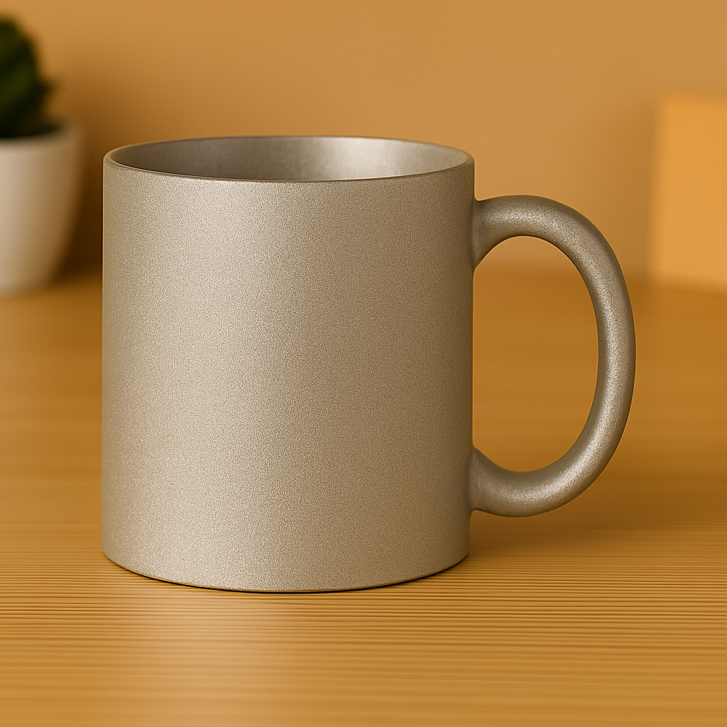 Cherish Wares Personalized Silver Glitter Mug - Premium Print | Perfect Gift for Loved Ones